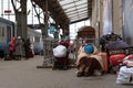 Lviv, Ukraine - March 8, 2022 : Ukrainian refugees at Lviv railway station
