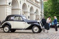 Lviv, Ukraine - May 3, 2019: Exhibition of retro cars. LVIV CITY DAY