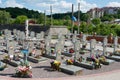 Ukrainian National Army Memorial in Lychakiv Cemetery, Lviv, Ukraine.