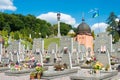 Ukrainian National Army Memorial in Lychakiv Cemetery, Lviv, Ukraine.