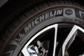 Closeup of new MICHELIN tire