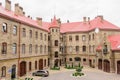 Lviv, Ukraine. Yard of the main Department of the Ministry of emergency situations Royalty Free Stock Photo