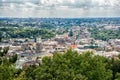 Lviv, Ukraine old city top view panorama Royalty Free Stock Photo