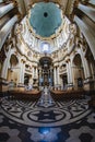 Lviv, Ukraine - September 30, 2016: Dominican cathedral.The interior of the Catholic Church Royalty Free Stock Photo