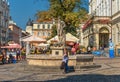 LVIV, UKRAINE - SEPTEMBER 07, 2016: Lviv City With Local Architecture and People