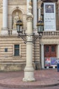 LVIV, UKRAINE - SEPTEMBER 09, 2016: Lviv City With Local Architecture and People. Lviv National Academic theatre of opera and ball