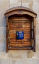 LVIV, UKRAINE - SEPTEMBER 08, 2016: Lviv City Public Phone Box Royalty Free Stock Photo