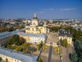 LVIV, UKRAINE - SEPTEMBER 12, 2016: St. George's Cathedral. Greek Catholic 18th-century cathedral with rococo yellow facade