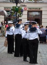 Young navy Ukrainian cadets