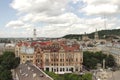Lviv view from the roof. City center. Ukraine, May of 2018