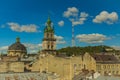 Lviv Western Ukrainian medieval city famous travel destination site in Eastern European region panoramic landmark roof top view