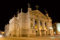 Lvov Opera House at the night