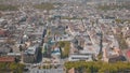 Lvov, Ukraine. Aerial City Lviv, Ukraine. Panorama of the old town. Dominican Royalty Free Stock Photo