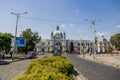 Building of the railway station in Lvov Royalty Free Stock Photo