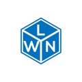 LWB letter logo design on black background. LWB creative initials letter logo concept. LWB letter design Royalty Free Stock Photo