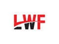 LWF Letter Initial Logo Design Royalty Free Stock Photo