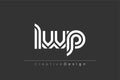LWP Creative Unique Modern Letter Logo Design. Elegant Monogram Logo Design with Decorative Elements and Typography Royalty Free Stock Photo