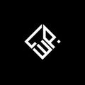 LWP letter logo design on black background. LWP creative initials letter logo concept. LWP letter design Royalty Free Stock Photo