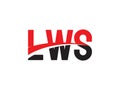 LWS Letter Initial Logo Design Royalty Free Stock Photo