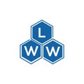 LWW letter logo design on white background. LWW creative initials letter logo concept. LWW letter design Royalty Free Stock Photo