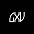 LXV letter logo design on black background. LXV creative initials letter logo concept. LXV letter design.LXV letter logo design on