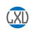 LXV letter logo design on white background. LXV creative initials circle logo concept. LXV letter design