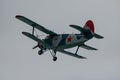 LY-MHC Antonov AN-2 airplane over the rhine valley in Switzerland