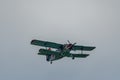 LY-MHC Antonov AN-2 airplane over the rhine valley in Switzerland