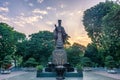 Ly Thai To statue in park near Sword lake in Hanoi, Vietnam Royalty Free Stock Photo