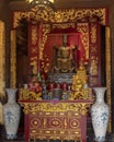 Ly Nhan Tong altar, upper floor rear building, Fifth Couryard, Temple of Literature, Hanoi, Vietnam Royalty Free Stock Photo