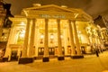 Lyceum Theatre at night in London, UK