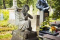 Lychakiv Cemetery in Lviv, Ukraine. Tombstone
