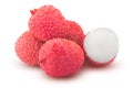 lychee, clipping path, isolated on white