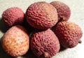 Lychee. Fresh lychees. Royalty Free Stock Photo