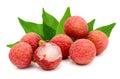 Lychee. Fresh lychees. Royalty Free Stock Photo