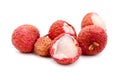 Lychee. Fresh lychees. Royalty Free Stock Photo