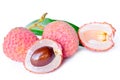 Lychee. Fresh lychees