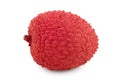Lychee fruit isolated on white background with clipping path and full depth of field Royalty Free Stock Photo