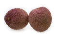 Lychee Fruit on isolated white backgrount Royalty Free Stock Photo