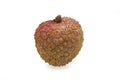 Lychee Fruit on isolated white backgrount Royalty Free Stock Photo