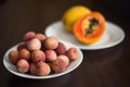 Lychee Fruit Royalty Free Stock Photo