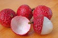 Lychee fruits Royalty Free Stock Photo