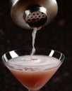 Lychee liqueur and grapefruit cocktail Royalty Free Stock Photo