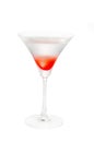 Lychee martini cocktail isolated