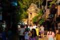 Lycian king tomb (Lion Sarcophagus) in the street in Kas district.