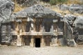 Lycian Rock-cut tomb in Myra Royalty Free Stock Photo