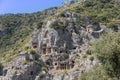 Lycian rock tombs, Myra, Turkey Royalty Free Stock Photo