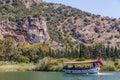 Lycian tombs in the mountains on the Dalyan River, Turkey