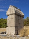 Lycian tombs at Xanthos Kinik, Antalya province, Turkey Royalty Free Stock Photo