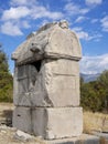 Lycian tombs at Xanthos Kinik, Antalya province, Turkey Royalty Free Stock Photo